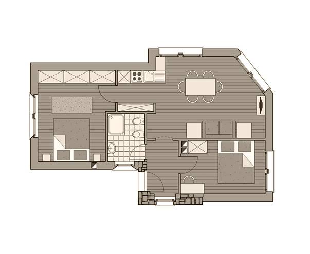 Wohnung Camoscio